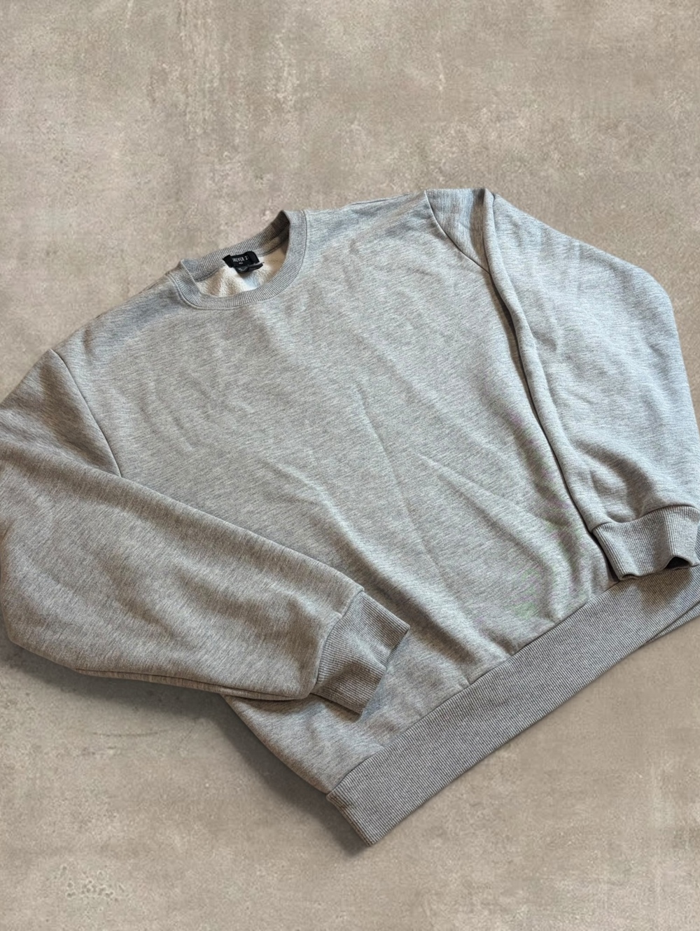 Forever 21 Men Size L Heather Gray Crewneck Sweatshirt Champion Style
